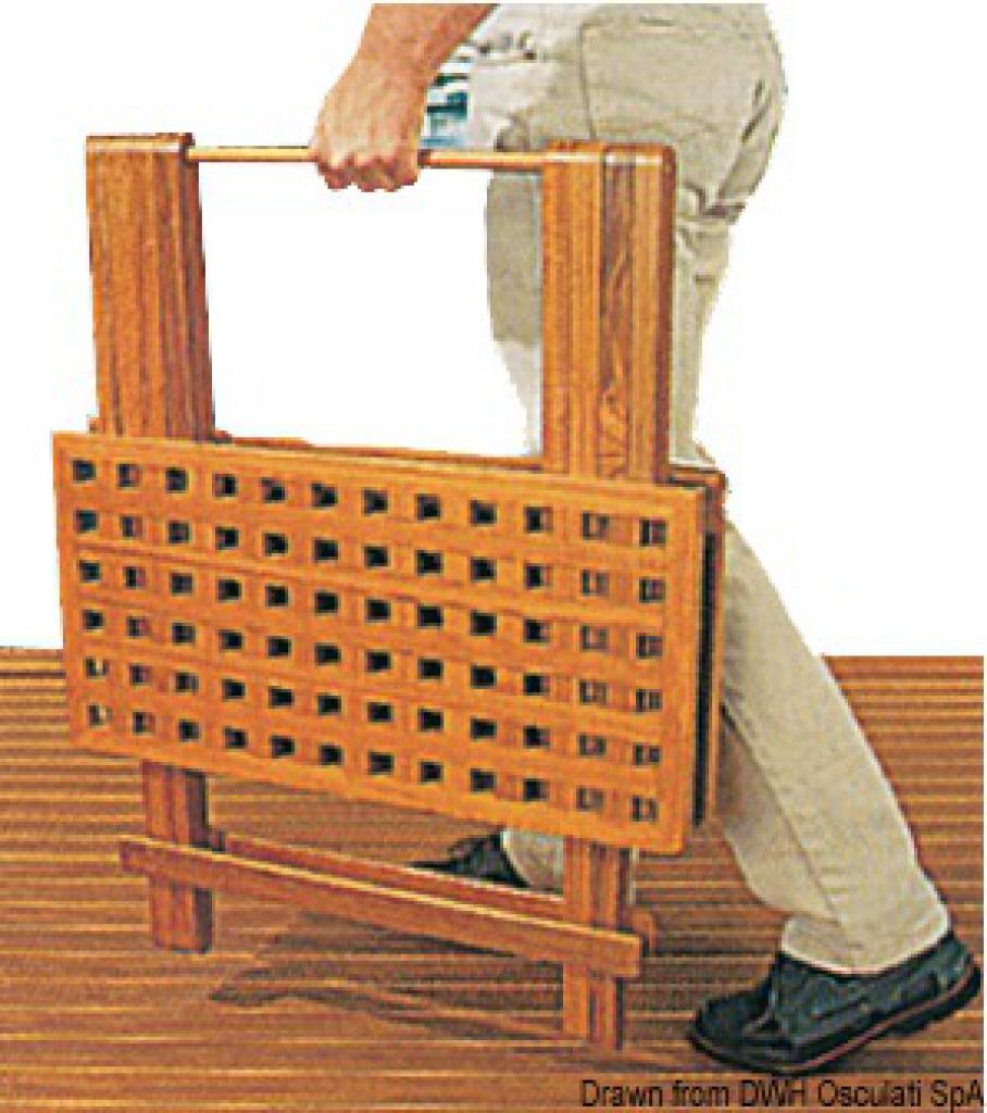 Tavolo Da Giardino Pieghevole In Legno Di Teak Massello – VidaXL – Diametro 60 Cm, Altezza 75 Cm – Resistente Alle Intemperie