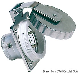 OSCULATI Presa E Spina Impermeabile 30A Blu - Serie 14.332.00 Per Esterni - Foto 3