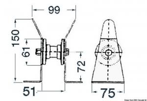Musone di prua inox 51 mm