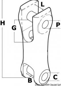 Giunto inox per catena 6-8 mm