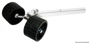 Rullo basculante 2 rulli rialzato 40 mm