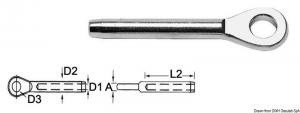 Terminale inox occhio Ø 3 mm