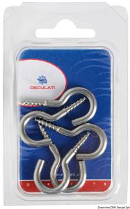 Ganci inox vite 44 x 4 mm (blister 5 pz)