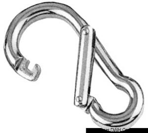Moschettone inox apertura asimmetrica 100 mm