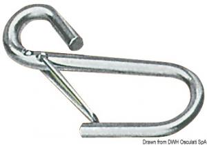 Ganci inox a molla mm 64