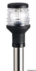 Asta Compact inox 60 cm fanale nero