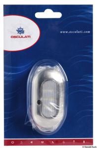 Luce di cortesia ovale 6 LED bianchi