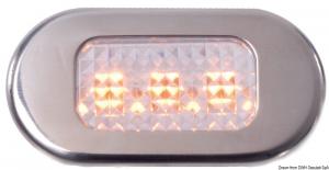 Luce cortesia inox 3 LED gialli
