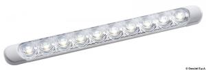 Plafoniera LED da appoggio bianca 230x24x11 mm