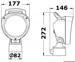 Faro portatile snodato sfilabile dalla base
