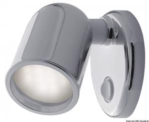 Applique Tube 10 LED ABS cromato