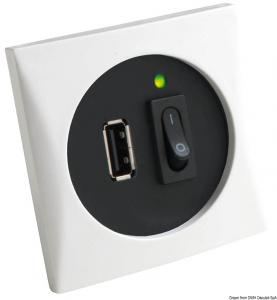Presa USB bianca 5 V