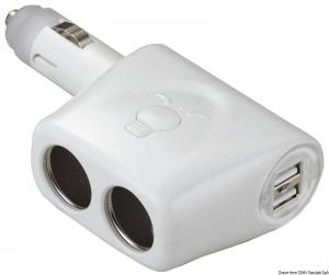 Sdoppiatore di alimentazione + doppio USB