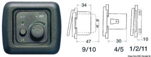 Dimmer 40 W grigio