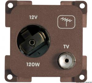 Presa antenna marrone