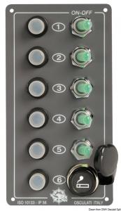 Pannello Elite 5 interruttori + presa accendino