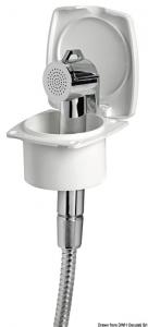 Box doccia New Edge bianco tubo inox 2,5 m
