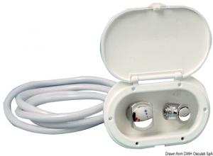 Box doccia cromato tubo PVC 4 m uscita posteriore