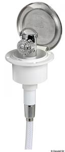 Doccia Classic Inox bianca tubo PVC 2,5 m