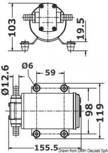 Pompa olio/gasolio/liquidi 12 V