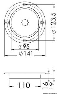 Botola ispezione AISI 316 passaggio 95 mm