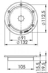 Botola ispezione AISI 316 passaggio 91 mm
