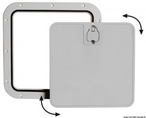 Portello estraibile grigio 375 x 375 mm