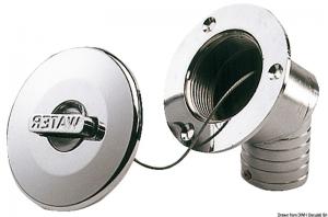 Tappo ottone cromato a filo Waste 38 mm