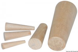 Serie di 10 coni in legno 8-38 mm