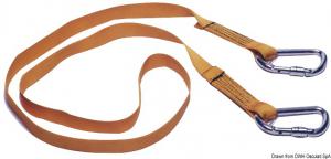 Cordone ombelicale 2 m con 2 moschettoni