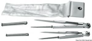 Compasso ottone cromato 140 mm