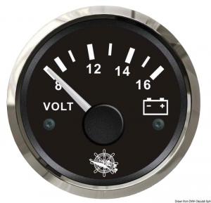 Voltmetro 8/16 V nero/lucida