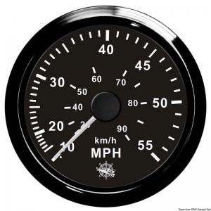 Spidometro Pitot 0-55 MPH nero/nera