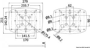 Base per antenne satellitari fino a 30 cm (12'')