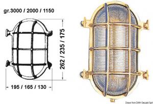 Lampada tartaruga ovale 165 x 235 mm