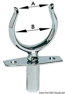 Scalmo ottone cromat a scatto 46 mm