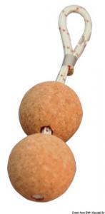 Portachiavi doppia pallina sughero