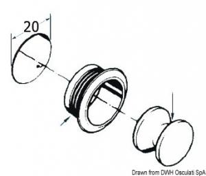 Mini scrocchetto ott.cr.16mm