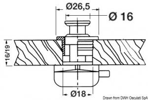 Pulsante ott. cr. 19 mm