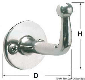 Gancetto inox 47x27 mm