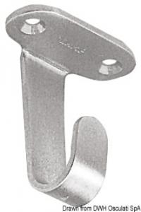 Gancio inox a  soffitto mm 45