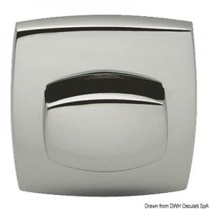 Rosetta ottone cromato quadro 7 mm