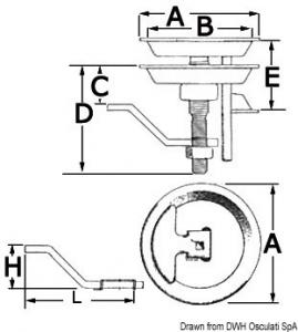 Alzapagliolo inox 70 mm