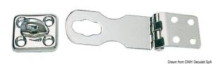 Ferma gavoni inox 91x29 mm
