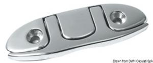 Bitta abbattibile inox 115x45 mm
