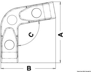 Passacavo angolare a rulli 100°
