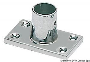 Supporto pulpito 90° 22 mm rettangolare