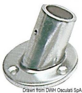 Basetta lega leggera 60° 30 mm