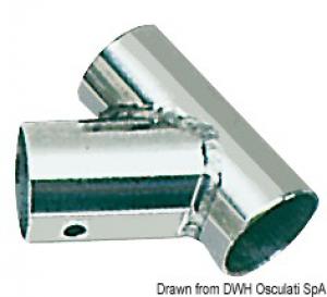 Raccordo inox T 60° 25 mm