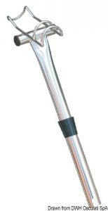 Reggicanne inox 1 posto